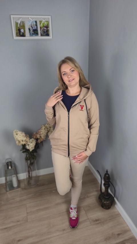 Bluza casual beżowa Bluza casual beżowa