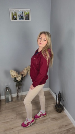 Bluza casual wino