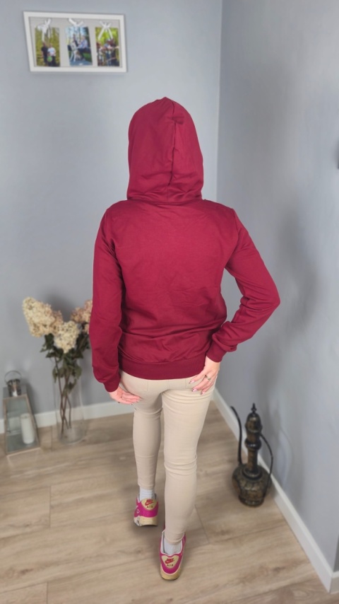 Bluza casual wino Bluza casual wino