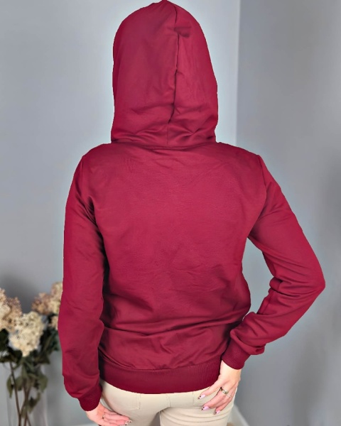 Bluza casual wino