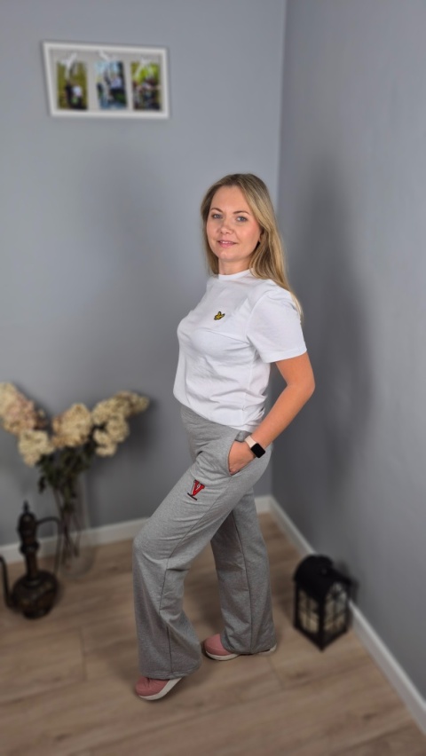 Dresowe spodnie wide leg Dresowe spodnie wide leg