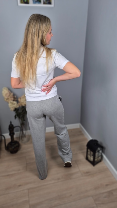 Dresowe spodnie wide leg Dresowe spodnie wide leg