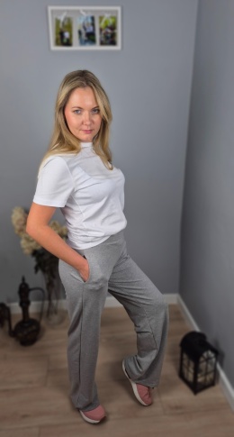 Dresowe spodnie wide leg