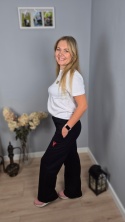 Dresowe spodnie wide leg Dresowe spodnie wide leg
