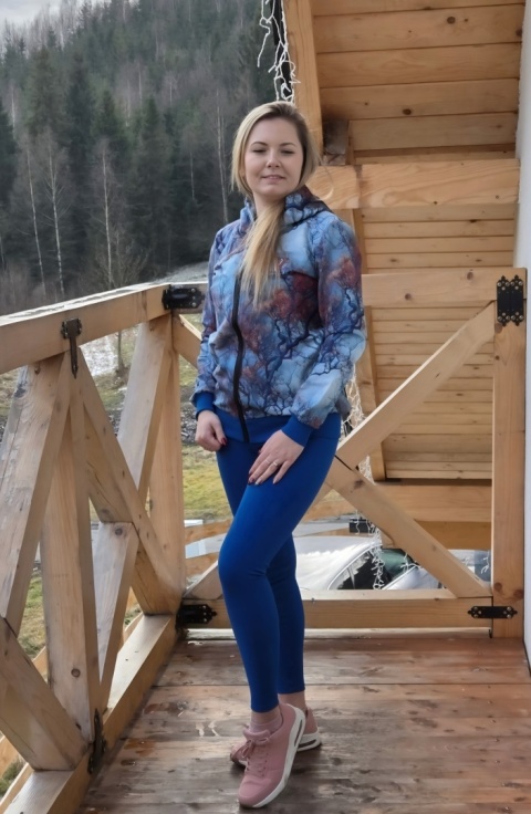 Zestaw nIebieski las + niebieskie leginsy