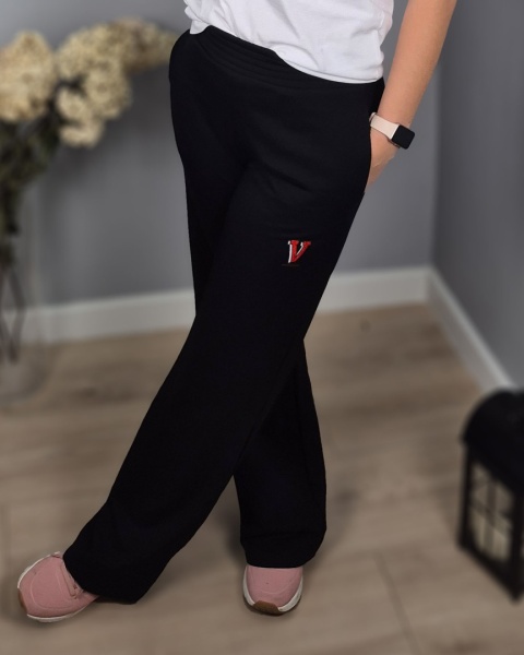 Spodnie wide leg czarne