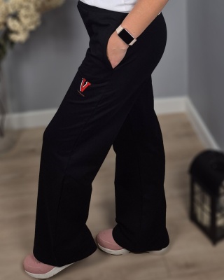 Spodnie wide leg czarne