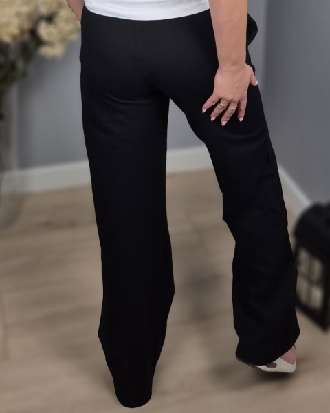 Spodnie wide leg czarne