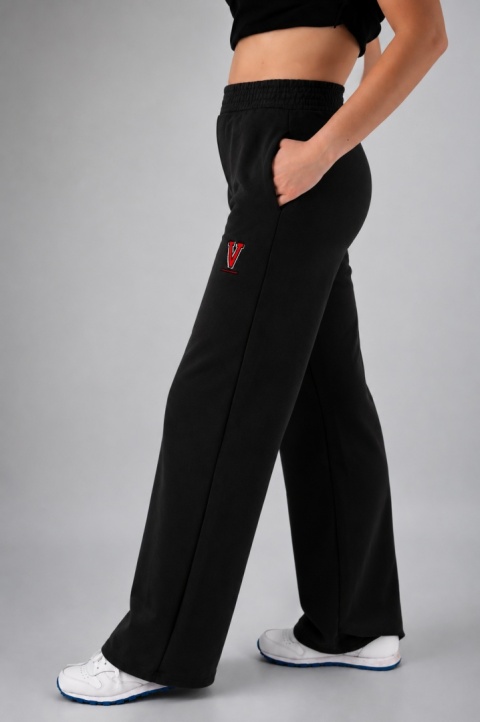 Spodnie wide leg czarne