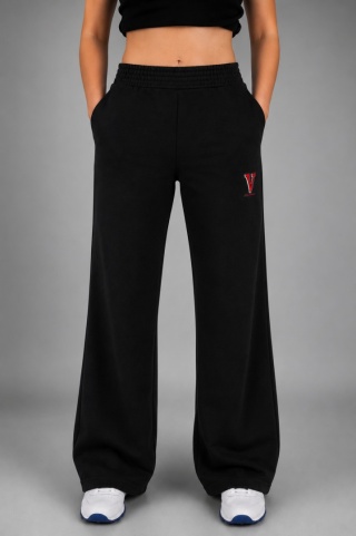 Spodnie wide leg czarne