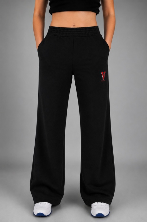 Spodnie wide leg czarne