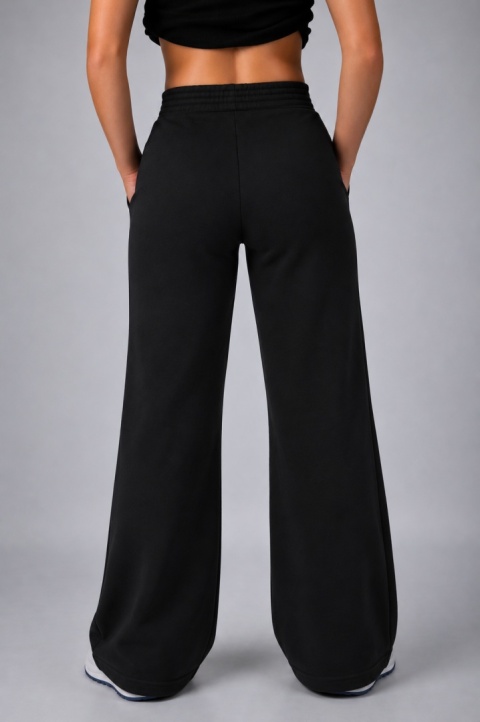 Spodnie wide leg czarne